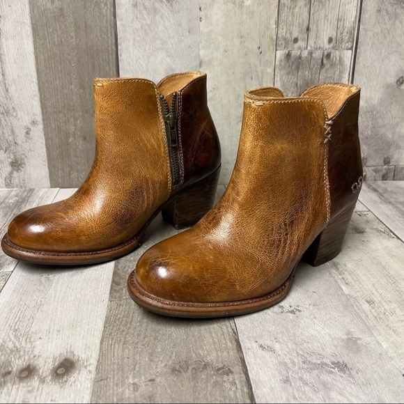 Bed Stu Yell Distressed Leather Booties Size 6.5 - Picture 2 of 16